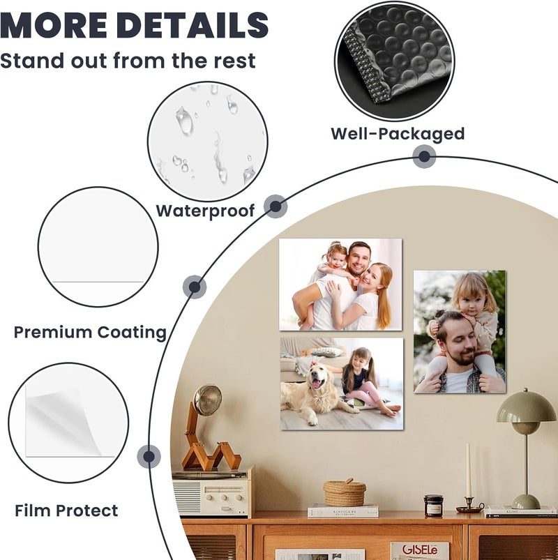 AceSubli 24 PCS Sublimation Metal Photo Blanks 4"x6", Aluminum Sublimation Metal Sign Blank Bulk 0.45mm Aluminum Sheet DIY Photo Frame as Sign Gift Wall Art Home Decor - Image 4